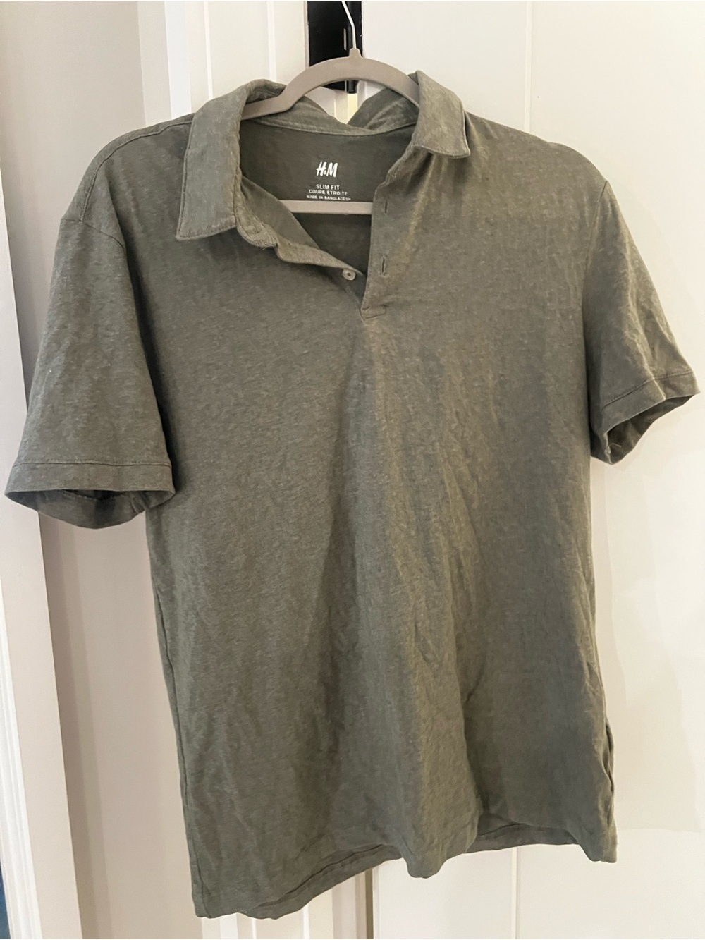 H&M Men's Olive Polo Shirt